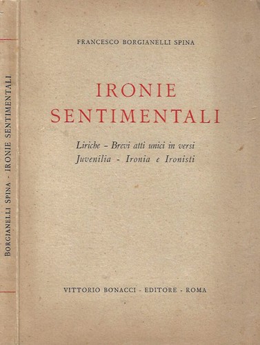 Ironie sentimentali liriche - ironie,