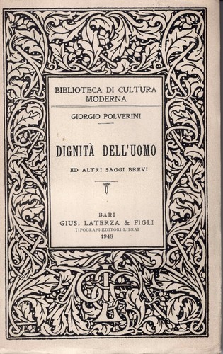 Dignita dell uomo altri - dell'uomo, ed
