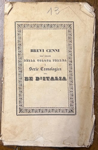 Brevi cenni sull origine della - brevi,