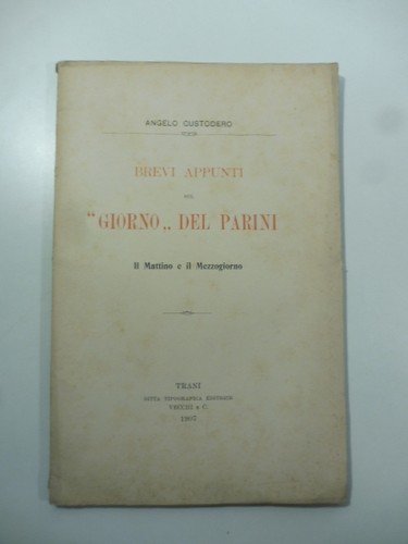 Brevi appunti sul giorno del - sul,