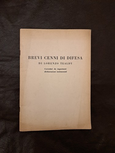 Brevi cenni di difesa - -,